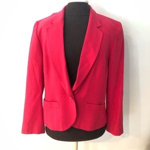 Pendleton Vintage Barbie Pink Wool Blazer Made in USA Pockets 12